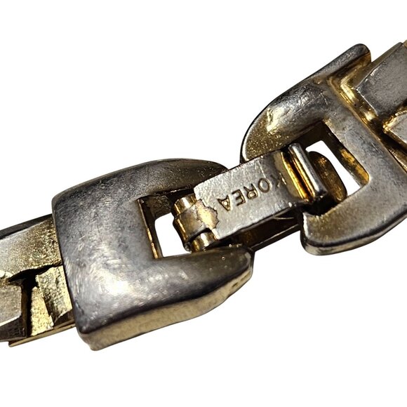 Elegant Vintage Napier Gold Tone Linked Bracelet Classic Fashion Jewelry Women - Picture 4 of 5